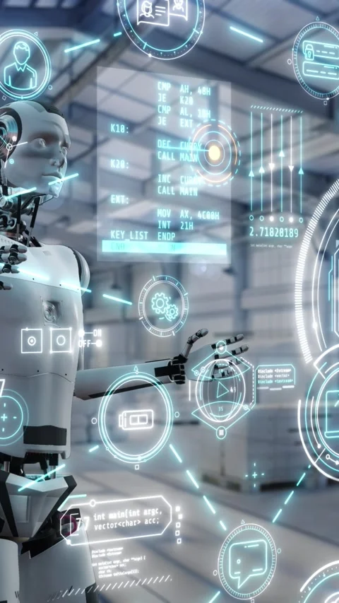 Infographics on the theme of artificial intelligence training. Stock Footage 329382758