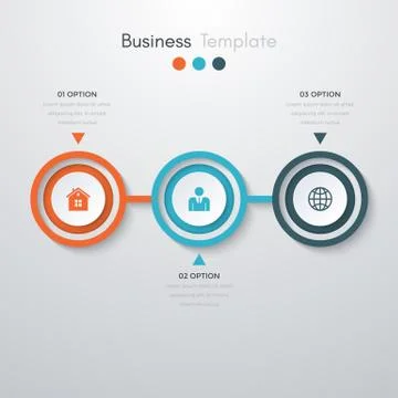 Infographics three options Stock Illustration