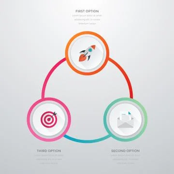 Infographics three options Stock Illustration