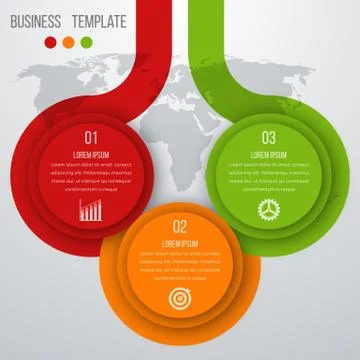 Infographics three options Stock Illustration
