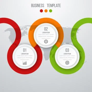 Infographics three options イラスト素材