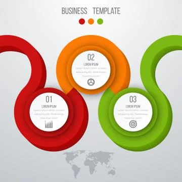 Infographics three options Stock Illustration
