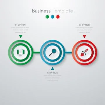 Infographics three options 库存插图