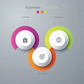 Infographics three options Stock Illustration