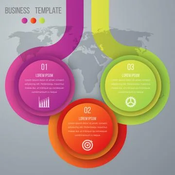Infographics three options 스톡 일러스트