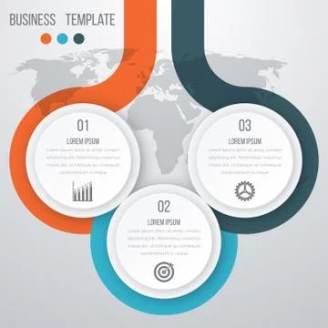Infographics three options Stock Illustration