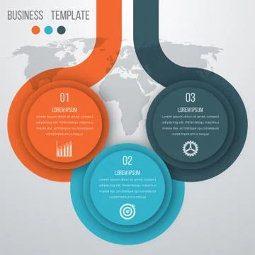 Infographics three options Stock-Illustration
