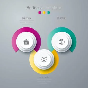 Infographics three options Stock Illustration