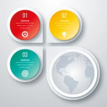 Infographics three options Stock Illustration