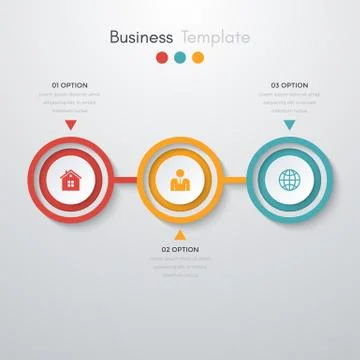 Infographics three options Stock Illustration