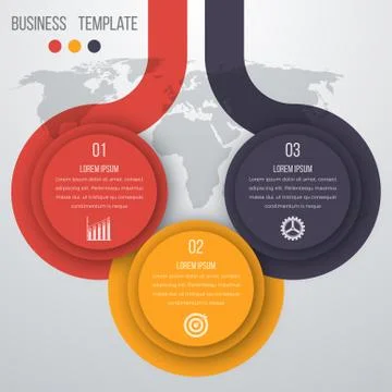 Infographics three options Stock Illustration