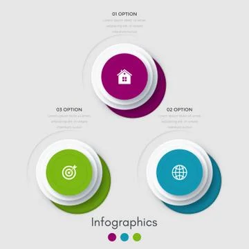 Infographics three options Stock Illustration