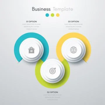 Infographics three options Stock Illustration