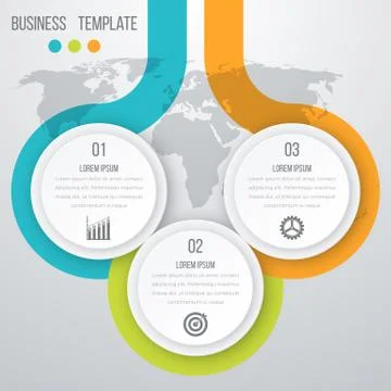 Infographics three options 库存插图