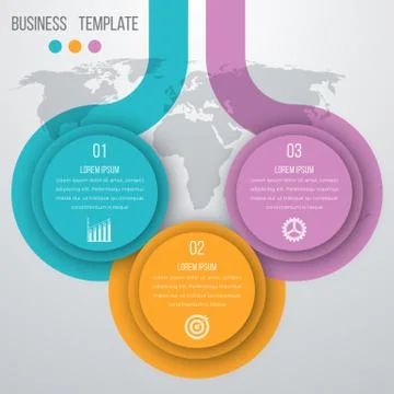 Infographics three options Stock Illustration