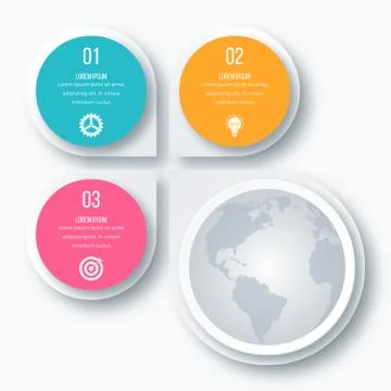 Infographics three options Stock Illustration