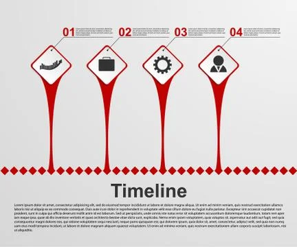Infographics timeline concept. Stock Illustration