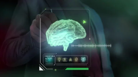 Infographics on the topic of education and intelligence. Stock Footage 160303475