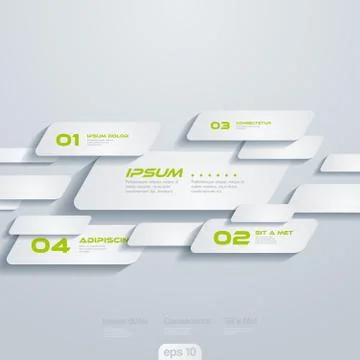 Infographics vector design template: moving cells. creative concept. Stock Illustration