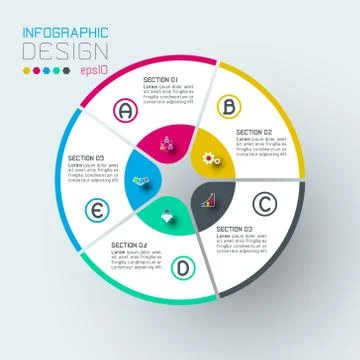 Infographics on vector graphic art. Illustrazione stock