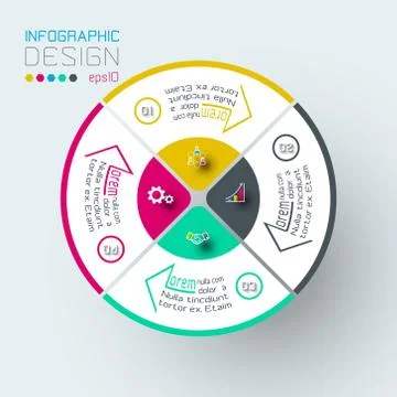 Infographics on vector graphic art. Stock Illustration