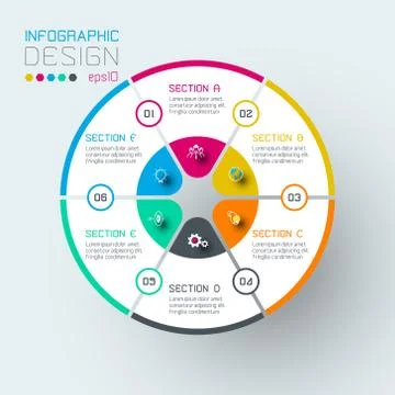 Infographics on vector graphic art. Illustrazione stock