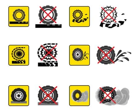 Infographics wheels set Stock Illustration