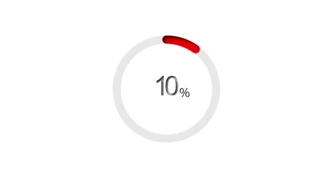 Infography circle animation percentage Stock Footage 321061985