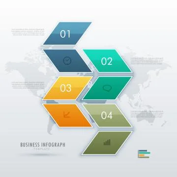 Infohraphic template design for presentation Illustrazione stock