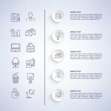 Inforgaphic and Information Vector Illustration Illustrazione stock