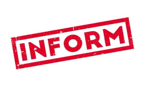 Inform rubber stamp Stock Illustration