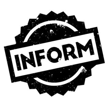 Inform rubber stamp Stock Illustration