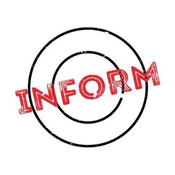 Inform rubber stamp Stock Illustration