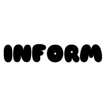 INFORM stamp on white Stock Illustration