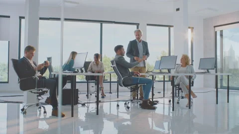 Informal discussion in work Stock Footage 164528179