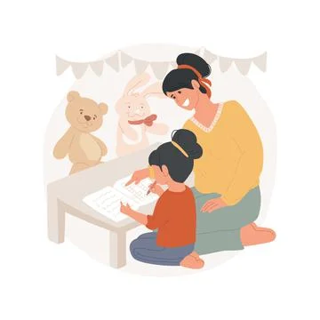 Informal learning isolated cartoon vector illustration. Illustrazione stock