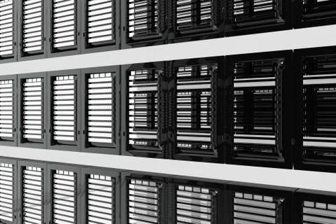 Informatic servers room Illustrazione stock