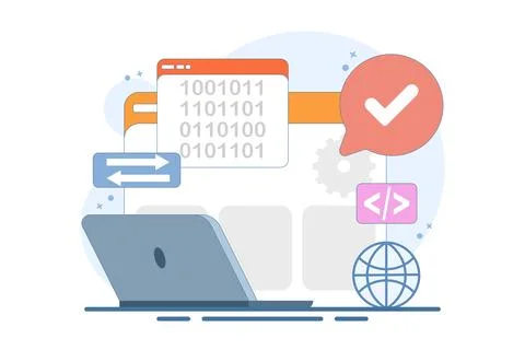 Informatics Concept showing Logistics and Supply Chain Management イラスト素材