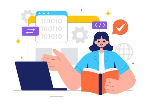 Informatics Vector Illustration featuring Logistics and Supply Chain Manage.. イラスト素材