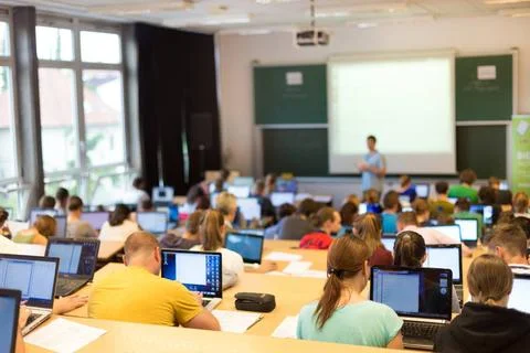 Informatics workshop at university. Informatics workshop at university. Re... 写真素材
