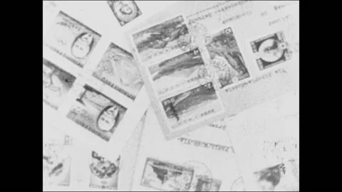 Information about address on mail stayed same since beginning of mail, 1961 Stock Footage 167252091