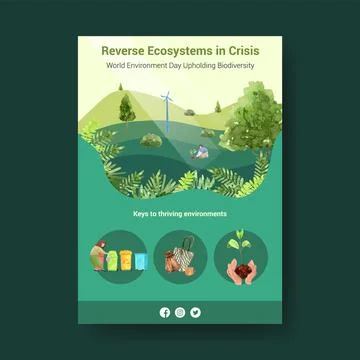 Information about World Environment Day.Save Earth Planet World Concept with  Stock Illustration