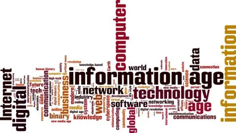 Information age word cloud イラスト素材