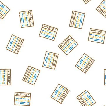 Information airport vector seamless pattern Stock Illustration