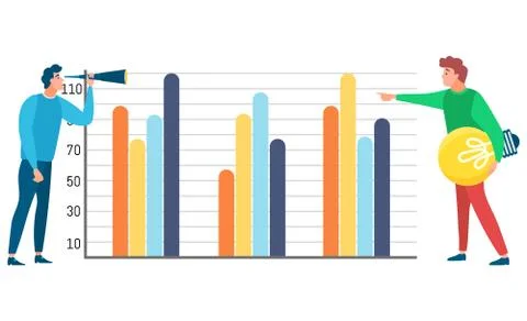 Information Analysis Business Tools in Teamwork 스톡 일러스트