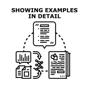 Information analysis process, research, and data processing Stock Illustration