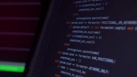 Information and data flows on the screen while coding, programming, hacking, Stock Footage 147672321