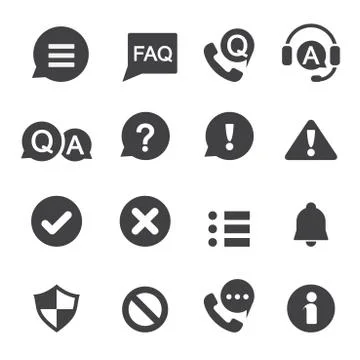 Information and notification icon Stock Illustration