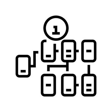 Information architecture ux ui design line icon vector illustration Stock Illustration