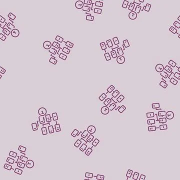 Information architecture ux ui design line seamless pattern Stock Illustration